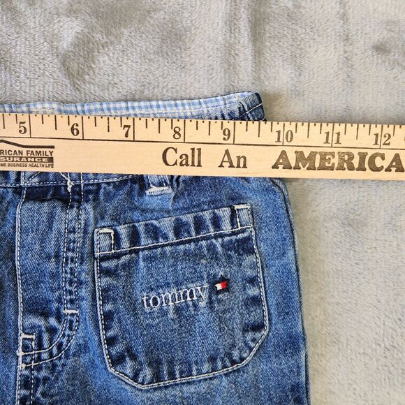 Vtg Tommy Hilfiger Elastic Waist Pants Girls 4T Embroidered Y2k Style Preppy - Picture 6 of 8